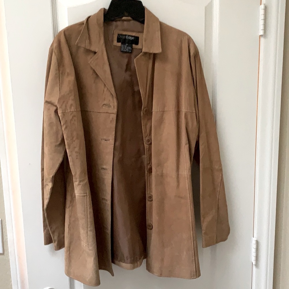 Outer Edge genuine leather light evening jacket